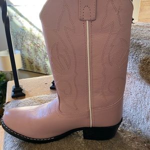 Masterson Pink Leather Cowboy Boots